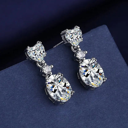 925 Sterling Silver CZ Stud Earrings - Cute Fashion Jewelry for Women and Teens