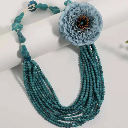 Statement Boho Multi-layer long Necklace Handmade for Women Wedding Party Jewelry