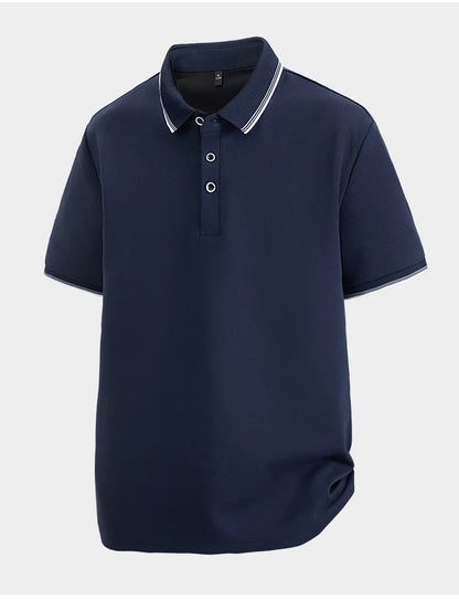 Oversized Men 7XL Polo Shirt 8XL 2026 Summer 95% Cotton Breathable Short Sleeve Collar Business Shirt Golf Man Top Clothes