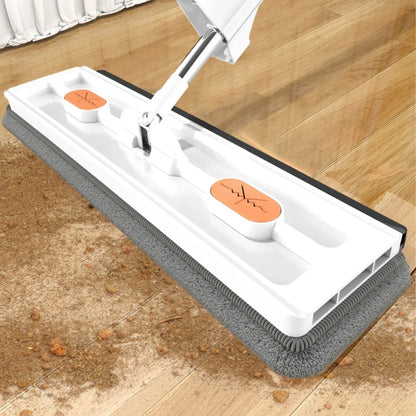 360 Rotating Microfiber Flat Mop - Self-Contained Lazy Floor Cleaner