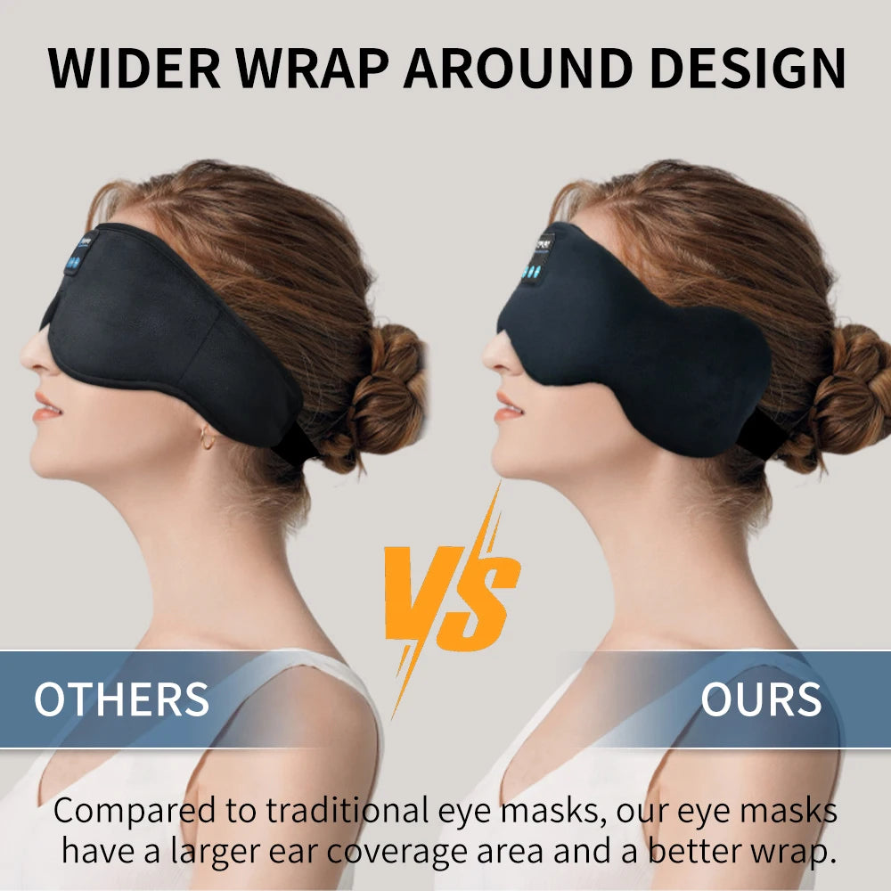 Bluetooth Eye Mask with Headphones for Sleeping Comfortable Bluetooth Sleep Mask with Immersive Headphones for Peaceful Sleep