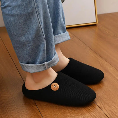 Classic Men Slippers Indoor Men Slippers Fashion Men House Slippers Outdoor Antiskid Soft Men Flat Slippers Winter Bedroom Shoes