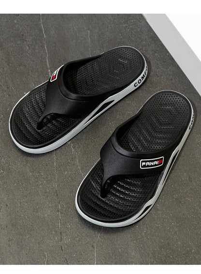 Summer Men's Slippers Fashion Indoor Bathroom Anti-slip Anti-odor Soft Sole Couple Sandals Comfort Outdoor Beach Flip Flops