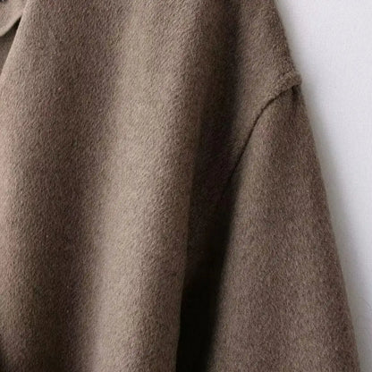 Women's Autumn Coat - Belted Winter Jacket With Soft Top Outerwear, Elegant Casual Style