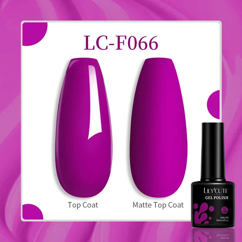 Gel Nail Polish - LILYCUTE UV Gel Varnish 7ML | Soak Off, Long Lasting Colors