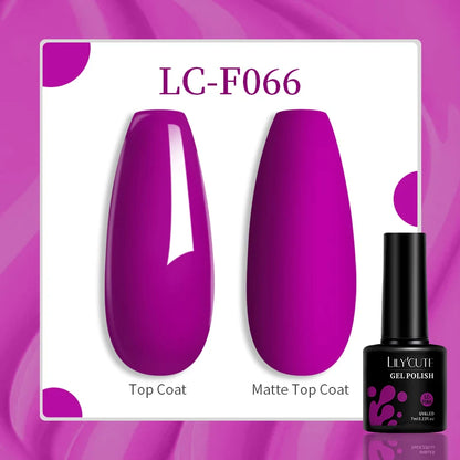 Gel Nail Polish - LILYCUTE UV Gel Varnish 7ML | Soak Off, Long Lasting Colors