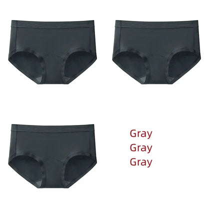 3Pcs Modal Women's Panties Lengthened Inner Crotch Female Briefs Underwear Underpants M-XXL 7A Level Antibacterial Sexy Soft Fit
