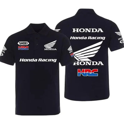 Honda Men's and Women's POLO Shirts Summer CBR Non-Double Gold Wing T-Shirt Racing Motorcycle Short Sleeve Spring and Autumn Top