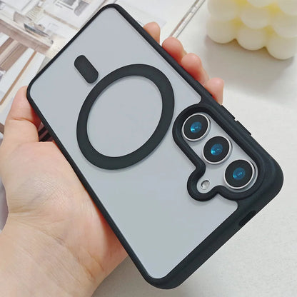 Frosted Magnetic Phone Case for Samsung Galaxy S26 Ultra S25 Edge S24 S23 FE S22 Plus for Magsafe A57 A37 A17 A07 A56 A36 Cover