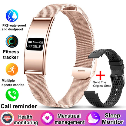 New Men Sports Smart Bracelet Heart Rate Fitness Tracker IPX8 Waterproof Smart Band Pedometer Call Reminder Smartwatches Women