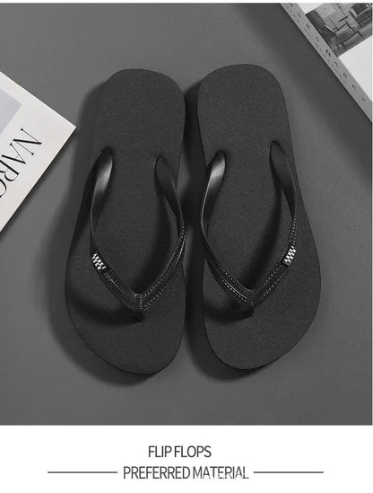 Men's Minimalist Flip Flops  Summer Fashion Outdoor Anti Slip Wear-resistant Sports Sandals with Soft Beach Casual Shoes
