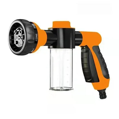 New High Pressure Foam Water Gun 8 In 1 Garden Watering Hose Nozzle Sprinkler Soap Dispenser Pet Shower Spray Gun Car Wash Tool