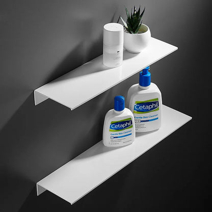 Modern Brushed Gold Bathroom Shelf - 30-50cm Wall Storage Rack
