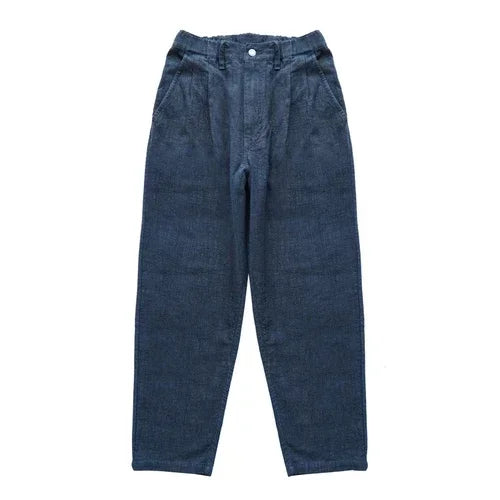 Sauce Zhan Men Pants Ramie Pants Men Summer Breathable Casual Pants Ankle-length Loose Fit Taper Leg