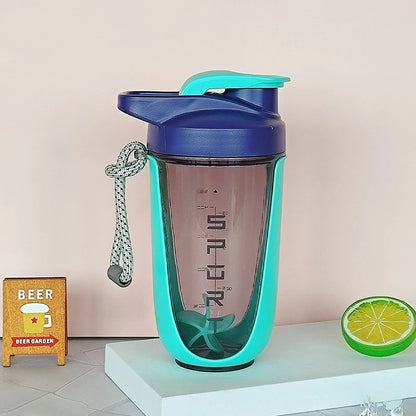 Premium Protein Powder Shaker, 590 Ml/20 Oz, Leak proof Tritan Ideal for Pre-workout Drinking. BPA free Contains Plastic Ball