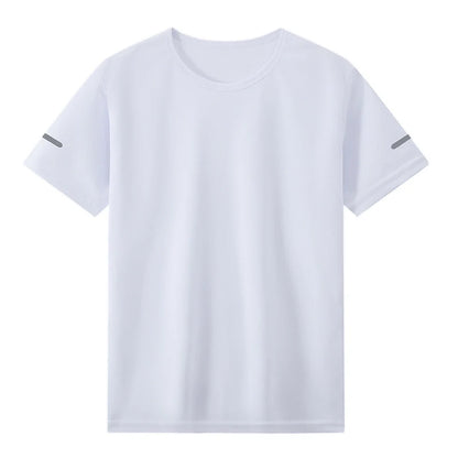 1/4piece Spring/Summer Youth Plus Size 13-16 Years Old Quick Drying Sports Short Sleeved T-shirt Versatile Top For Boys And Girl
