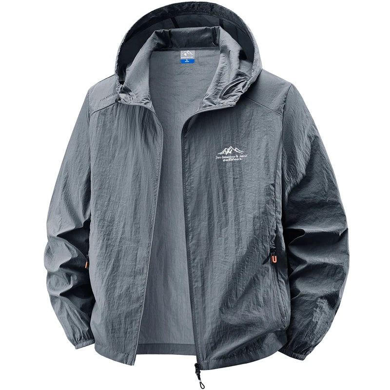 Jacket Mens Spring autumn New men sun protection coat jacket Solid color hooded Jackets casual coat Men's business coats 2318