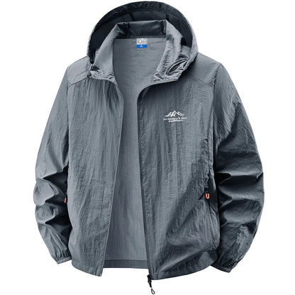 Jacket Mens Spring autumn New men sun protection coat jacket Solid color hooded Jackets casual coat Men's business coats 2318