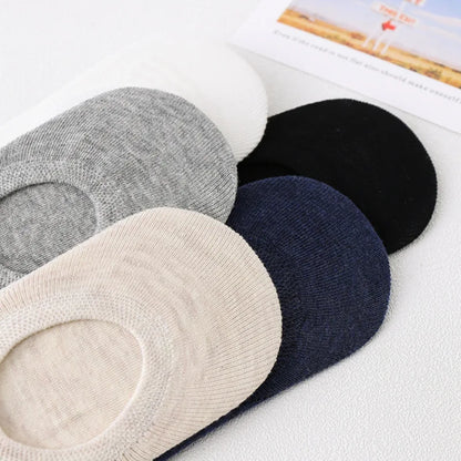 5 Pairs of Fashionable Cartoon Anime Pattern Men's Socks For Summer Lightweight Breathable Outdoor Casual Men's Short Socks