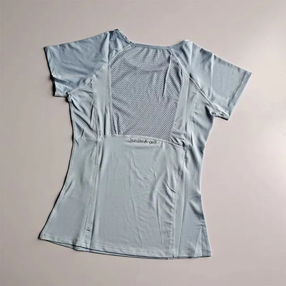 Outdoor Sports Shirt Sportswear Yoga Wear Women's Sports T-Shirt Fitness Clothes Running Yoga Top Female Workout Tops T-shirt