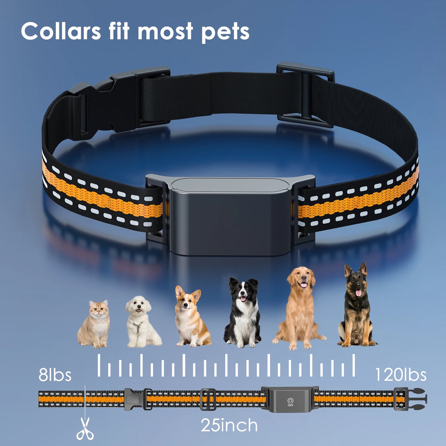 cat tracker gps Collar IP67 Waterproof Real-Time Wi-Fi Location Anti-Lost Smart Collar No Subscription gps tracker for dogs