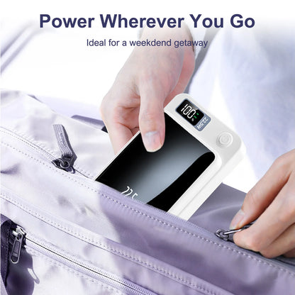 10000mAh Magnetic Wireless Power Bank PD22.5W Fast Charging Portable External Battery Adapter For Magsafe iPhone Huawei Samsung