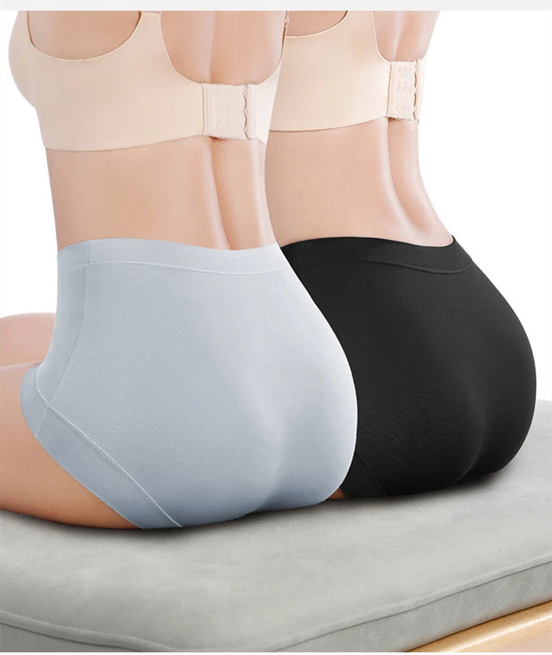 Women's Underwear 60s Modal Fabric Panties for Women High-Rise Female Underwear Briefs Cozy Underpants Plus Size Safety Shorts