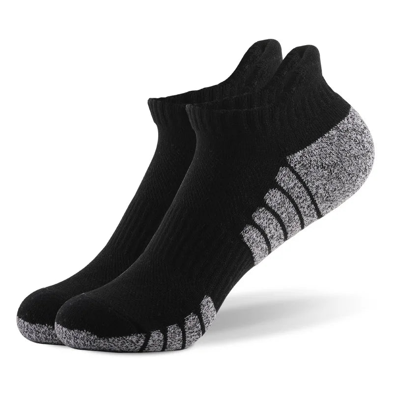 Thickened Non-Slip Running Socks - Breathable Low Cut Sports Socks for Men  Women 3 Pairs - ZOOMNSTORE