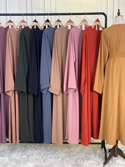 Modest Abaya Dress Ramadan Kaftan For Women | Elegant Muslim Maxi Robe