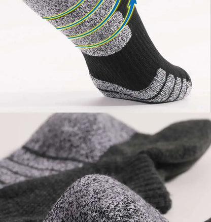 Thickened Non-Slip Running Socks - Breathable Low Cut Sports Socks for Men  Women 3 Pairs - ZOOMNSTORE