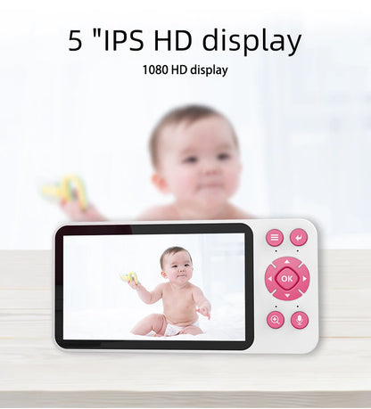 DANMINI 5 "TuyaAPP Baby Monitor Security Protection Wireless PTZ Surveillance Camera with Infrared Night Vision Motion Detection