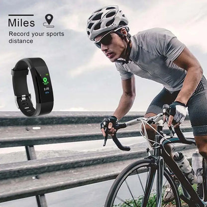 HD Color Screen 115plus Smart Band Heart Rate Health Watch Waterproof Sports Bracelet
