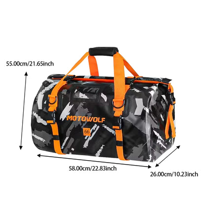 Waterproof Motorcycle Dry Bag - Reflective Duffle for Travel Hiking Camping Fishing