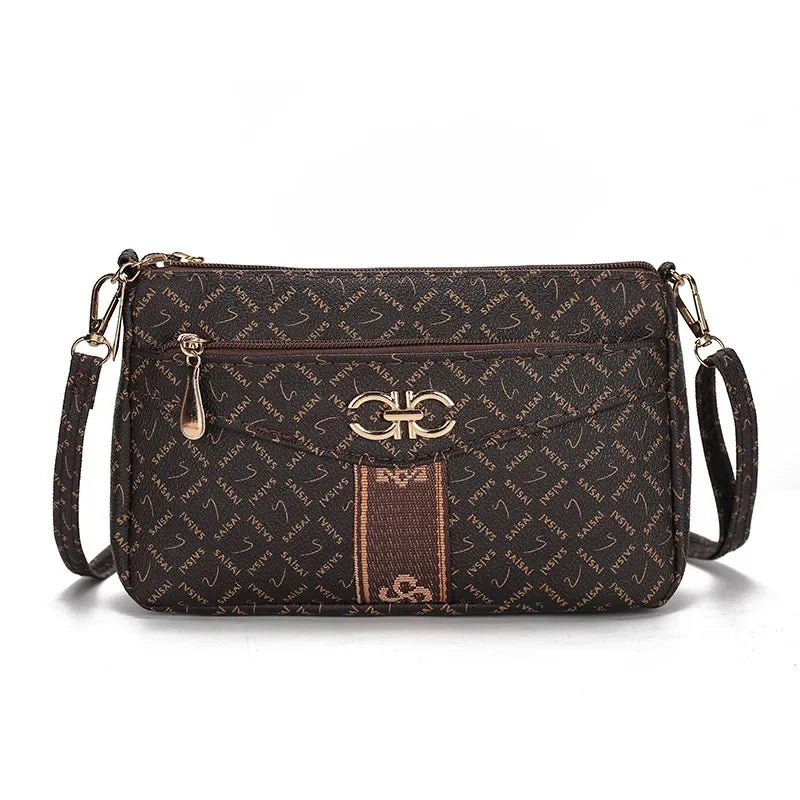 Ladies Crossbody Bag – Large Capacity Vintage Shoulder Bag with Coin Pocket