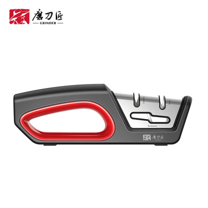 4 In 1 Knife Sharpener - Professional Kitchen Sharpener With Diamond, Tungsten & Ceramic Rods