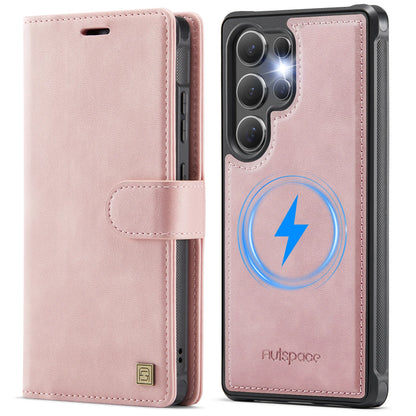 Leather Phone Case 2-in-1 Detachable Wallet Cover With Card Holder For Samsung Galaxy S25 Plus