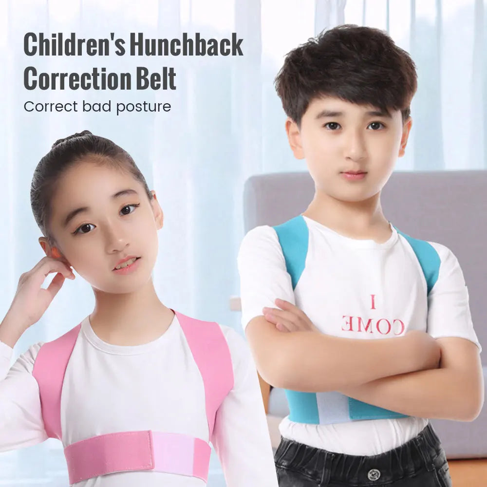 Children Adjustable Posture Corrector Back Support Boys Girls Shoulder Belt Rectify Straighten Correction Pain Relief Beauty Kid