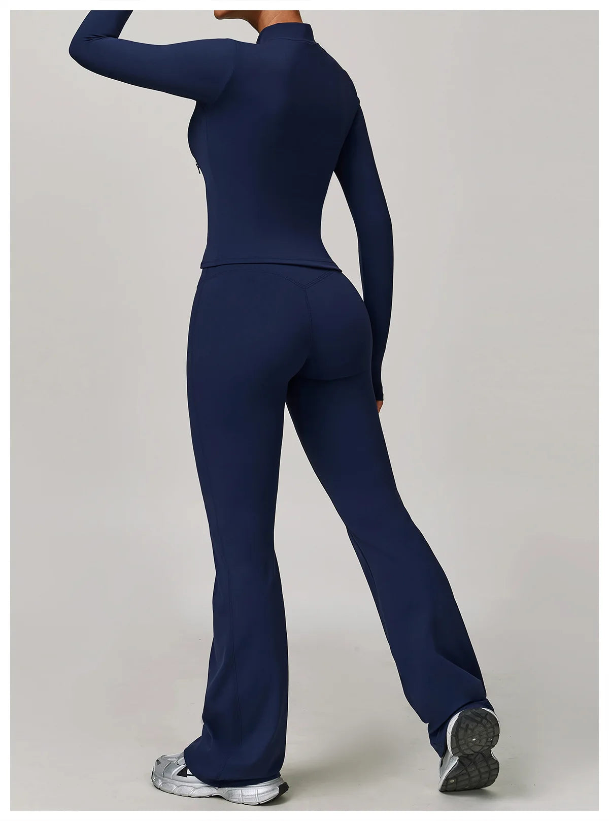 Women Yoga Sports Set - Running Fitness Outfit with Super Elastic, Breathable Gym Tracksuit