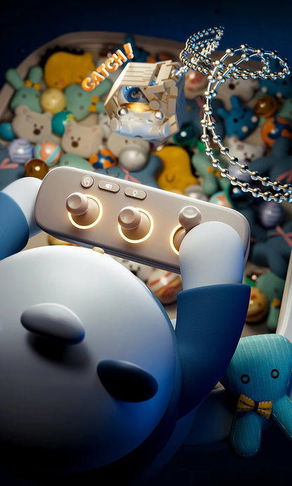 Big Size DIY Doll Machine Kids Coin Operated Play Game Mini Claw Catch Toy Crane Machines Music Doll Children Xmas Gifts Toys