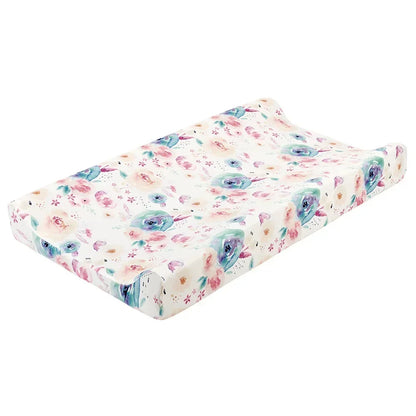Newborn Change Table Covers Baby Diaper Changing Pad Cover Printing Design Breathable Soft Reusable Diaper Changing Mat Cover