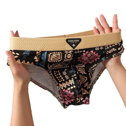 New Men's Triangle Underpants Fine Cotton Sexy Comfortable Underpants Teenage Underpants Boys Triangle Underpants Head Shorts