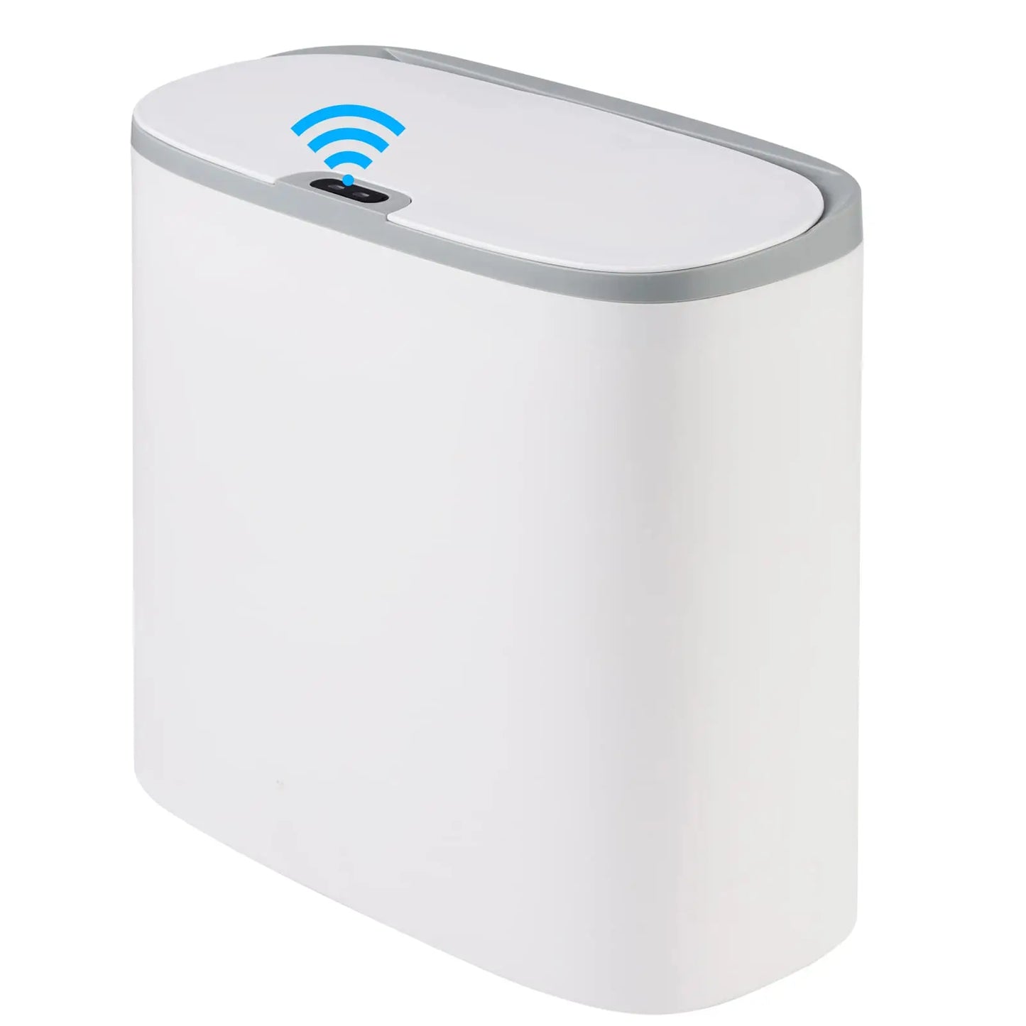 Touchless Motion Sensor Trash Can - Automatic Waterproof Slim Garbage Bin for Bathroom and Kitchen
