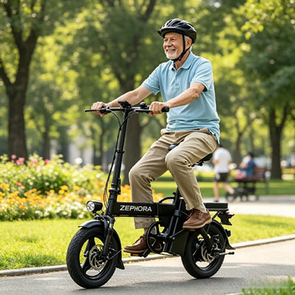 Adult 500W 48V Electric Bike, 14" Aluminum Alloy Ebike for Urban City Cycling Men Women, UL2849 Certified, Free Local Shipping