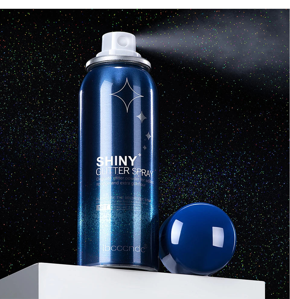 Makeup Glitter Spray Instantly Enhancing Radiance Emit Charming Radiance Quick Drying Brightening Waterproof Party Glitter Spray