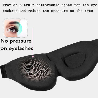 3D Eye Mask for Sleeping Contoured Cup Blindfold Concave Molded Night Sleep Mask Block Out Light with Women Men  Cute Sleep Mask