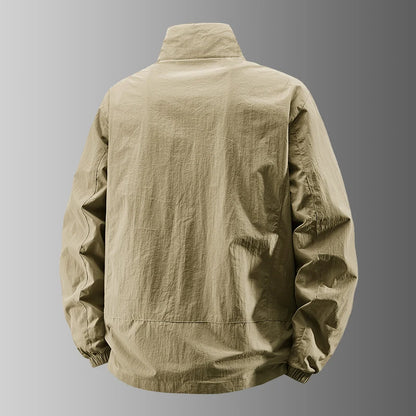 Men's Lightweight Packable Windbreaker Jacket 100% Polyamide Nylon Breathable Outdoor Sports Sun Protection Coat 2026