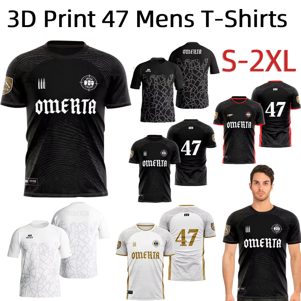 Mens Breathable Jersey Summer Sports Shirt - Lightweight Round Neck T-Shirt