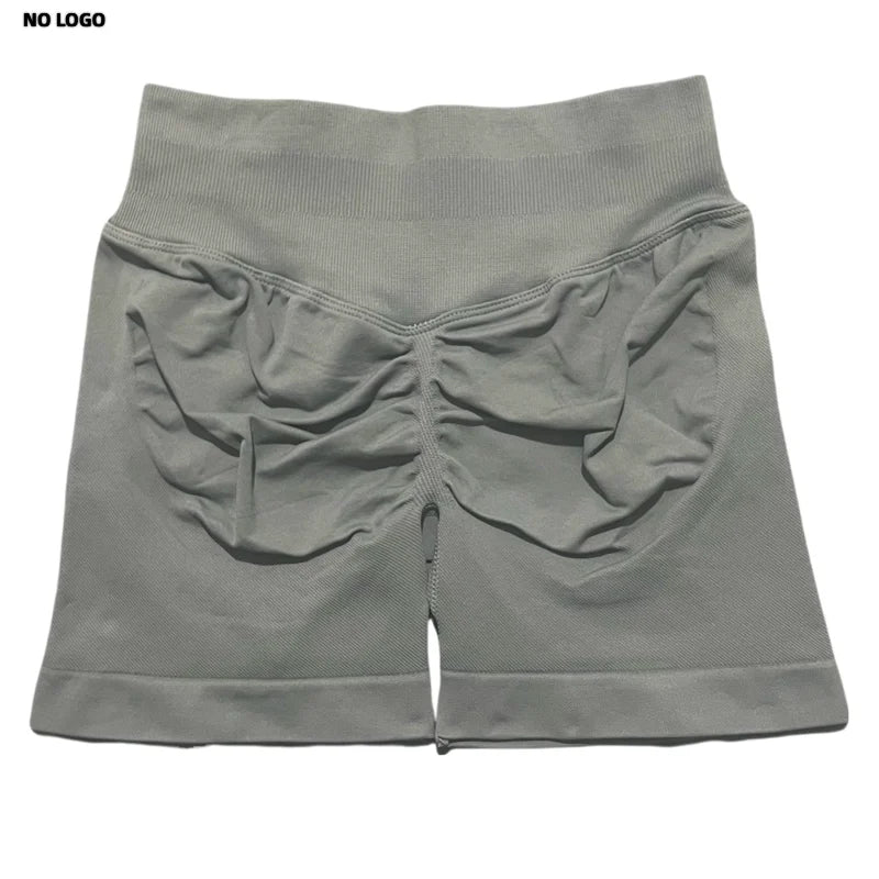 Women Sports Shorts - Low Waist Elastic Band Gym Biker Scrunch Fitness 4.5''