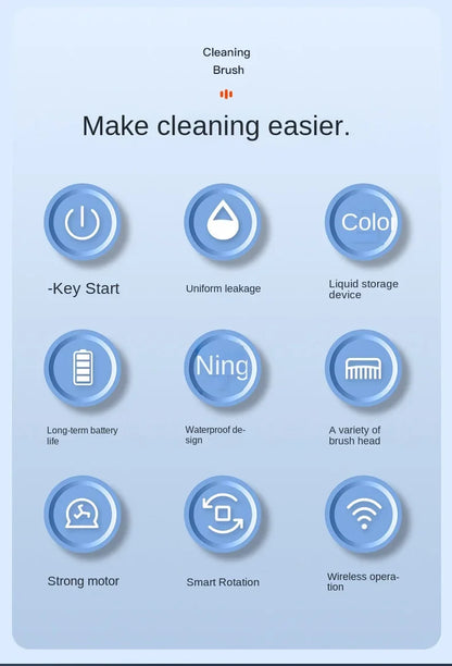 New Style Electric Cleaning Brush 5 in 1 Electric Multi-functional Home USB Automatic Cleaning Brush for Kitchen & Bathroom
