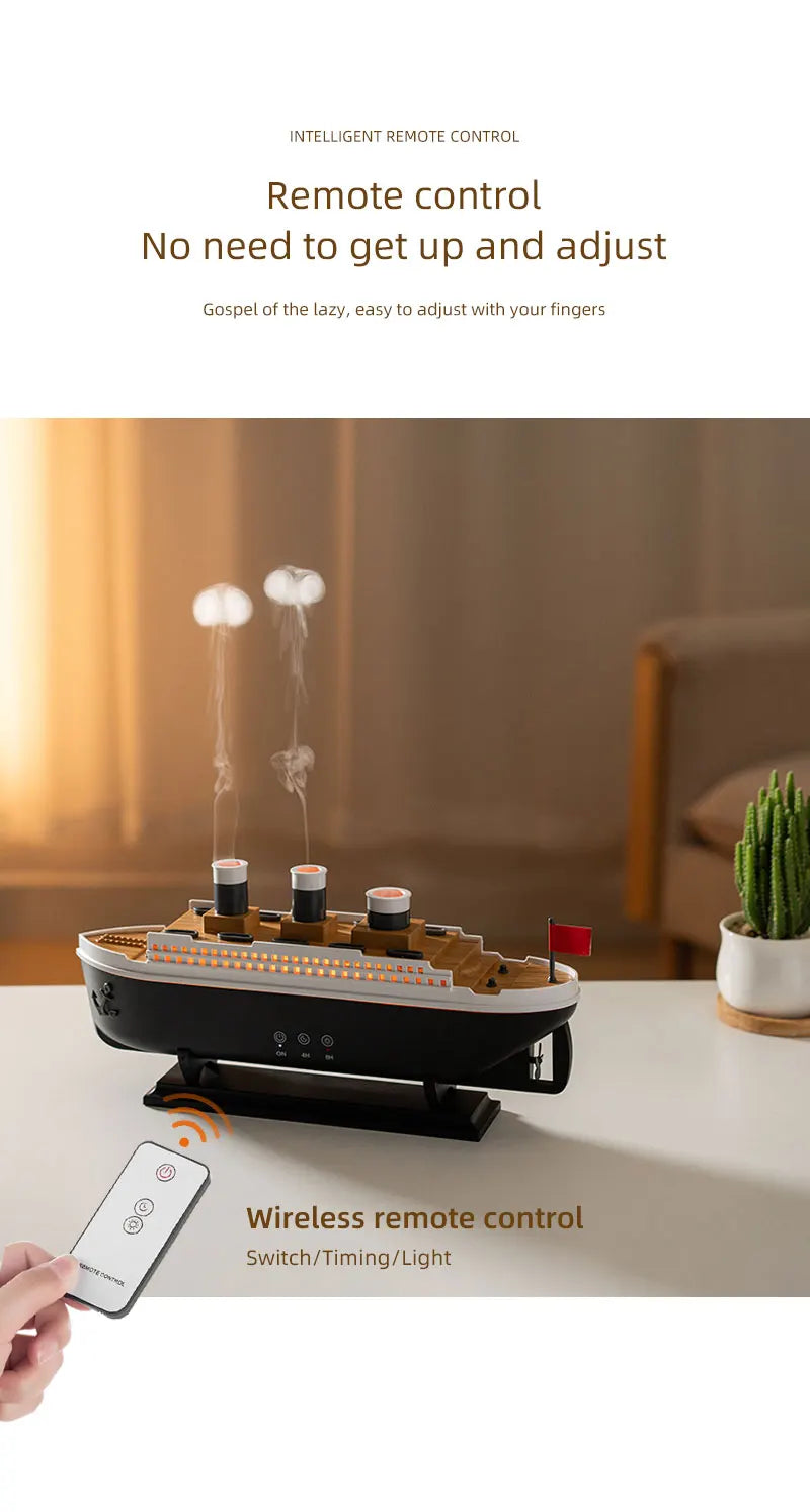 Ultrasonic Jellyfish Humidifier  Aroma Diffuser with Remote Control and Colorful Lighting